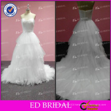2017 ED Bridal New Real Photos Tulle Wedding Dress Alibaba with Detachable Jacket